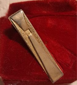 Antique Tie Clip. Gold-Toned