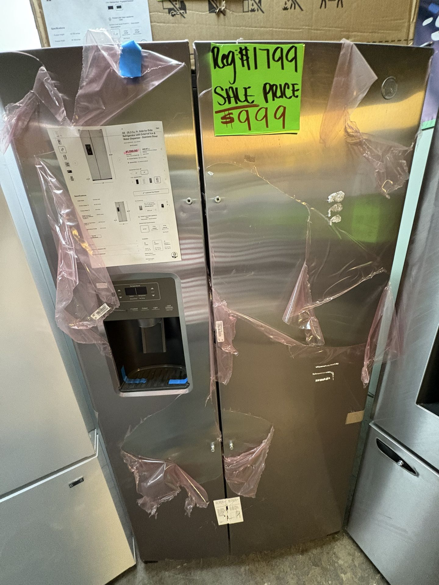 Ge Side By Side Refrigerator On Sale 