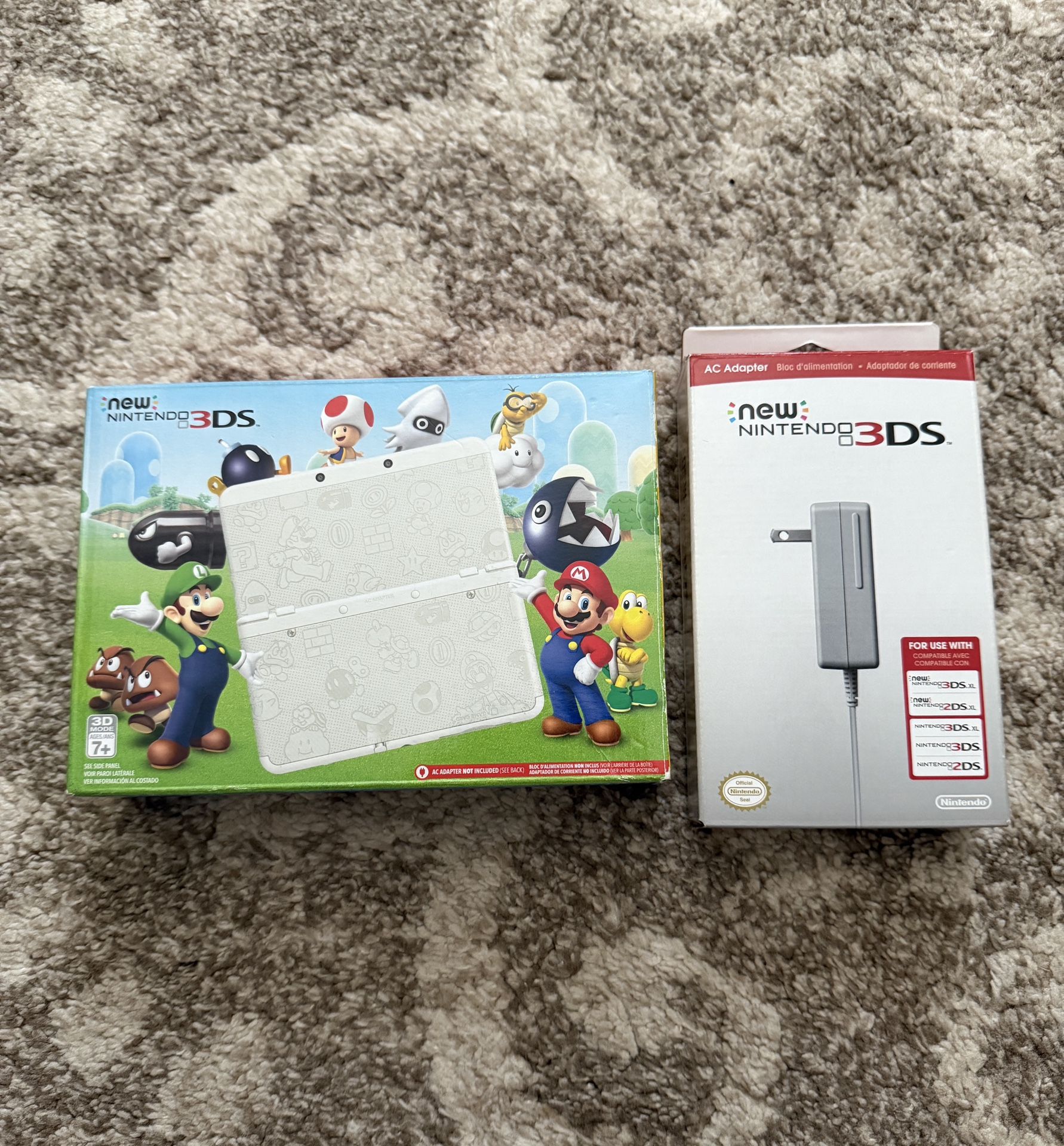 Nintendo new 3ds console super mario White edition