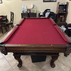 8’ Beach Pool Table w/ Drawer - Delivered & Installed