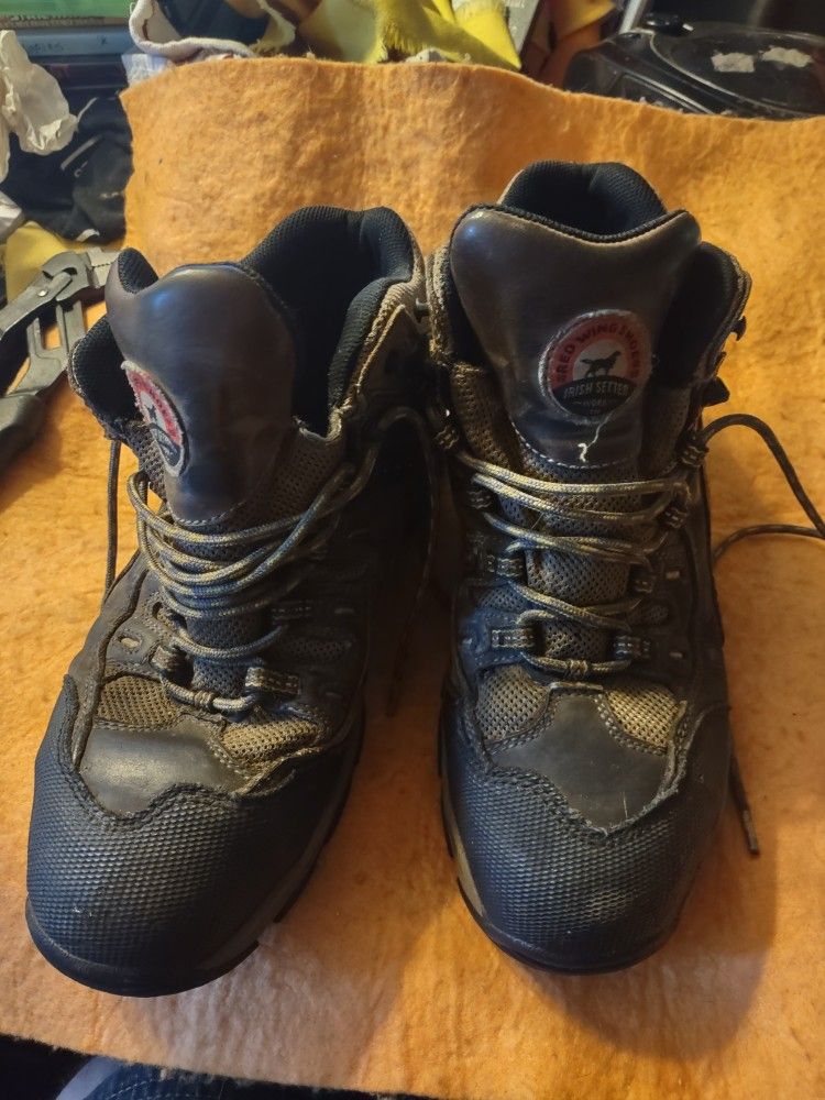 Red Wing Steel Toe Work Boots Very Good Shape