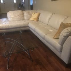 Leather Sectional 