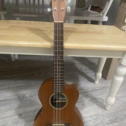 Cordoba 20TM-CE Mahogany Tenor Cutaway Ukulele Tenor Cutaway Electric missing, one string, pick up only located in Orting.   Guitar electric 