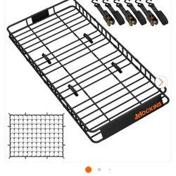 Car Roof Rack, Bag, Cross Bars And Straps
