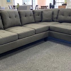 Brand new brown sectional sofa couch (available for same day pick up/delivery)