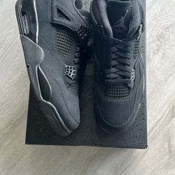 Size 12 Jordan 4 Black Cats
