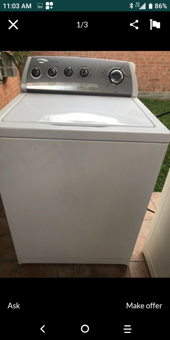 Whirlpool heavy duty extra large capacity washer only for Sale in