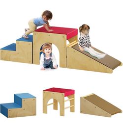 Brand New in Box Pikler Triangle Set 3 in 1, Foam Padded Toddler Wood Climbing Toys Indoor