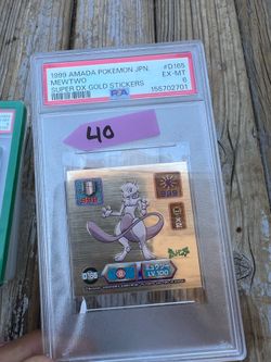 1999 Amada Pokémon GOLD STICKER PSA 6