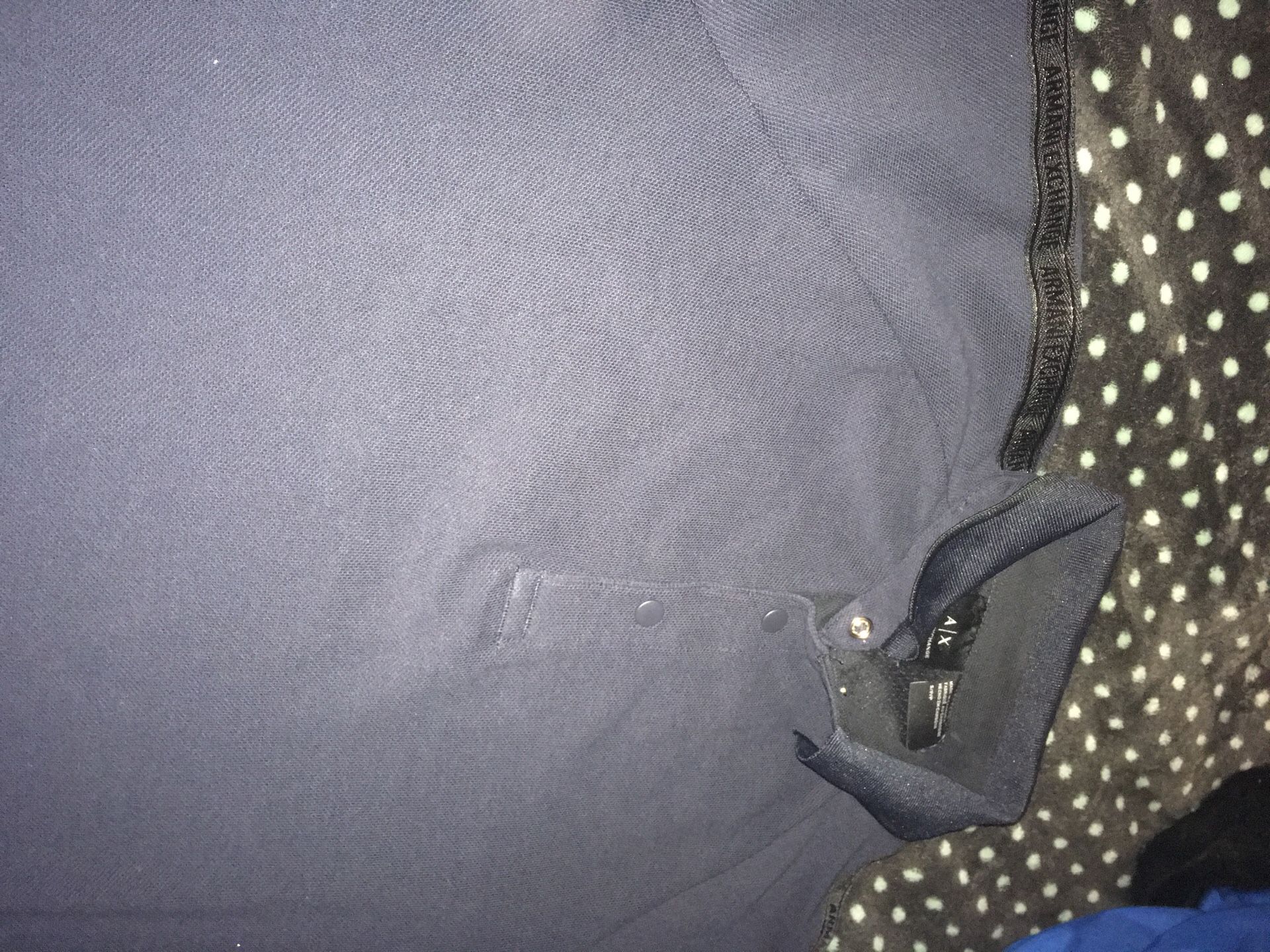 Dark blue Armani Exchange collar shirt