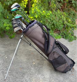 Warrior Black TCP golf set (Driver+3w+4w+2/4/5hybrid+3i-pw+gw+putter+stand bag)