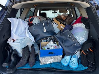 Shoes, purses, clothing