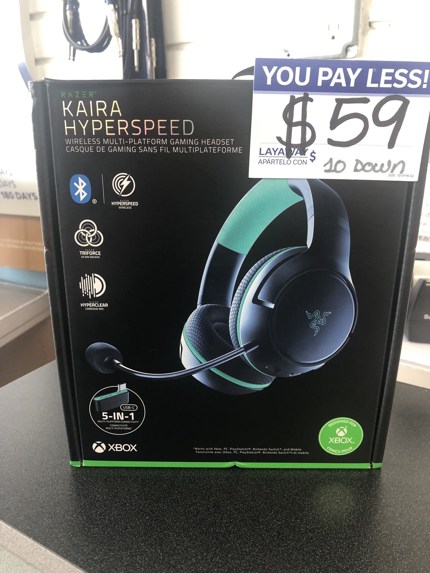 Xbox Razer Kaira Hyperspeed Wireless Multi-Platform Gaming Headset