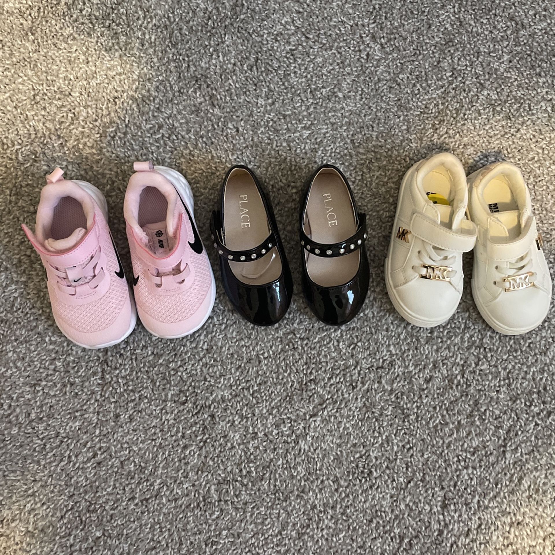 Babygirl Shoes Worn, Once Or Twice 