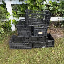 Plastic Crates For Gardening And Crafts 