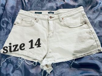 White Denim Shorts
