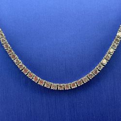 925 Sterling Silver CZ 20” Tennis Necklace 26.80g 3mm 205358/2