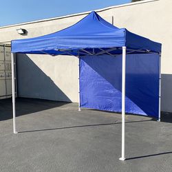 $100 (Brand New) Heavy-duty 10x10 ft canopy with (1 sidewall) outdoor ez popup party tent patio shelter w/ carry bag 