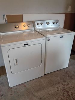 Maytag washer and electric dryer set delivery and installation is free