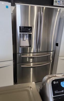 GE Side By Side Stainless Steel Fridge
