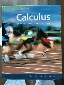Calculus Concepts And Applications By Paul A. Foerster
