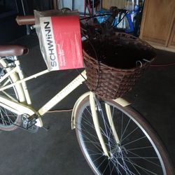 New Schwinn Admiral Hybrid 7 Speed Unisex Cream 