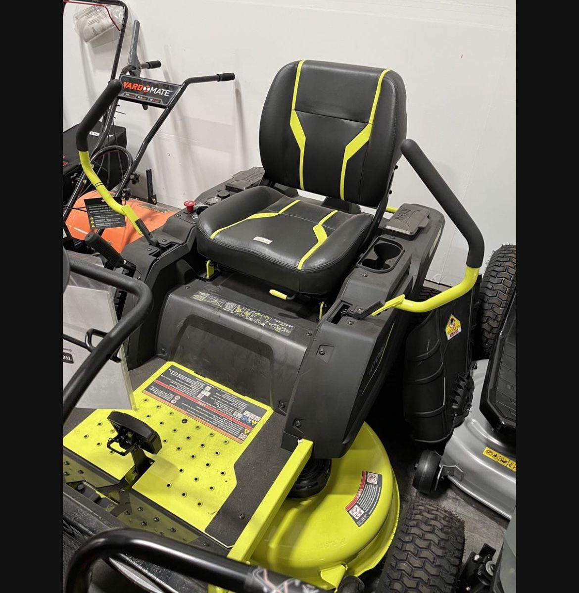 Ryobi 42 In 75 AH Battery Riding Lawn Mower 