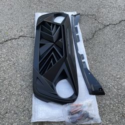 Front Grill Black Color With Raptor Lights Amber Color Led 