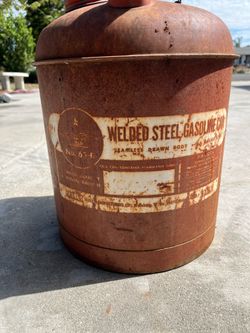 Vintage Eagle 5 Gallon Welded Steel Gasoline Can – No. 65R