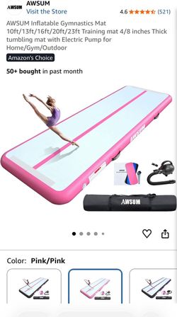 Air mat for gymnastics