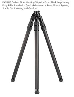FANAUE Carbon Fiber Hunting Rifle Tripod