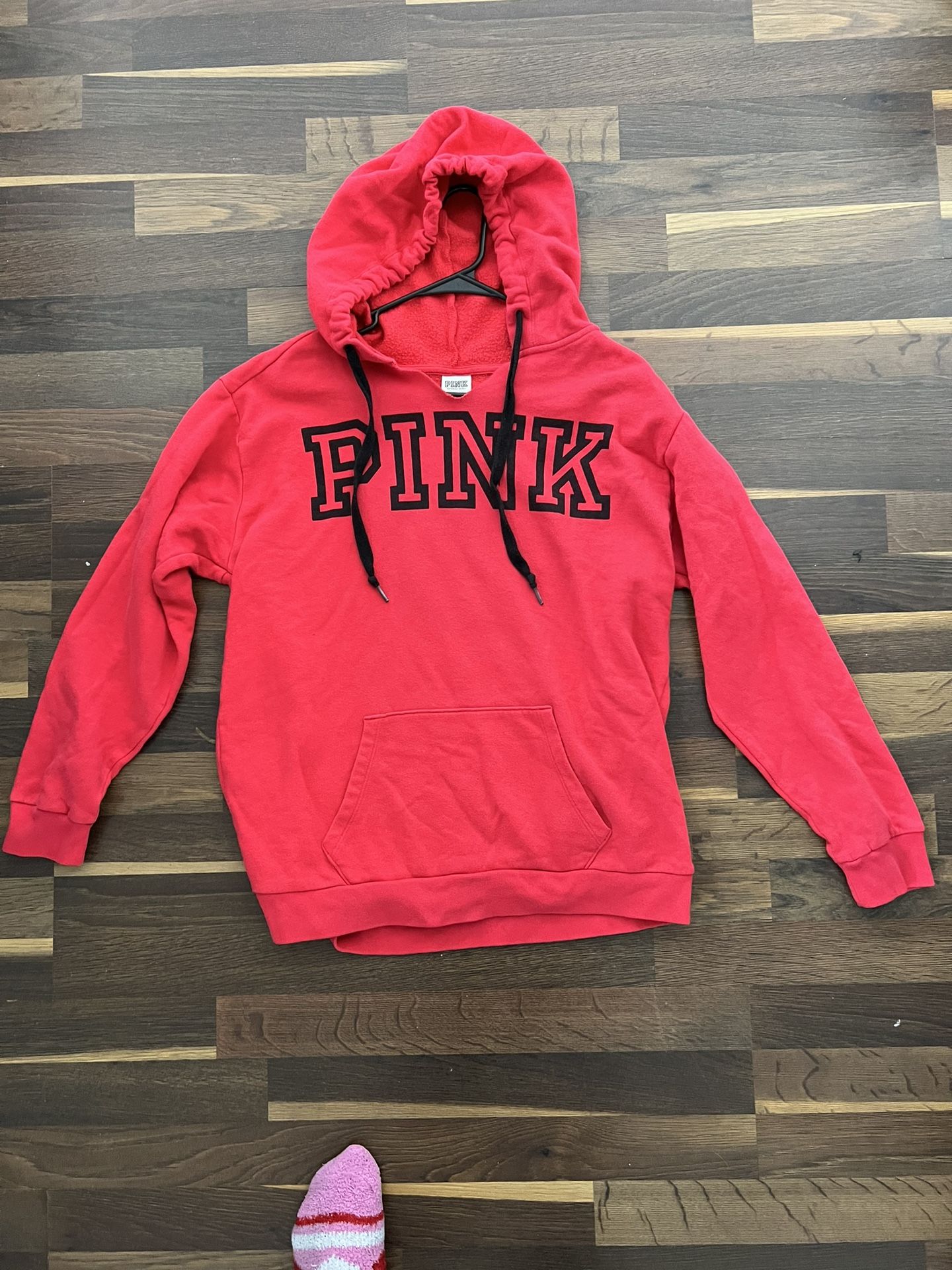 SIZE MED RED HOODIE MADE BY PINK