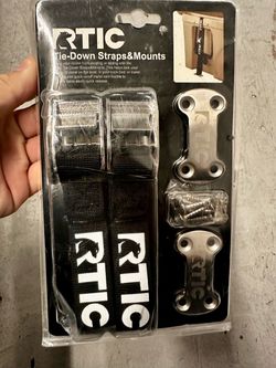 RTIC Cooler Tie-Down Straps & Mounts Kit