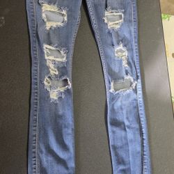 Hollister Ladies Jeans Size W24 L28, Hollister Advanced Stretch