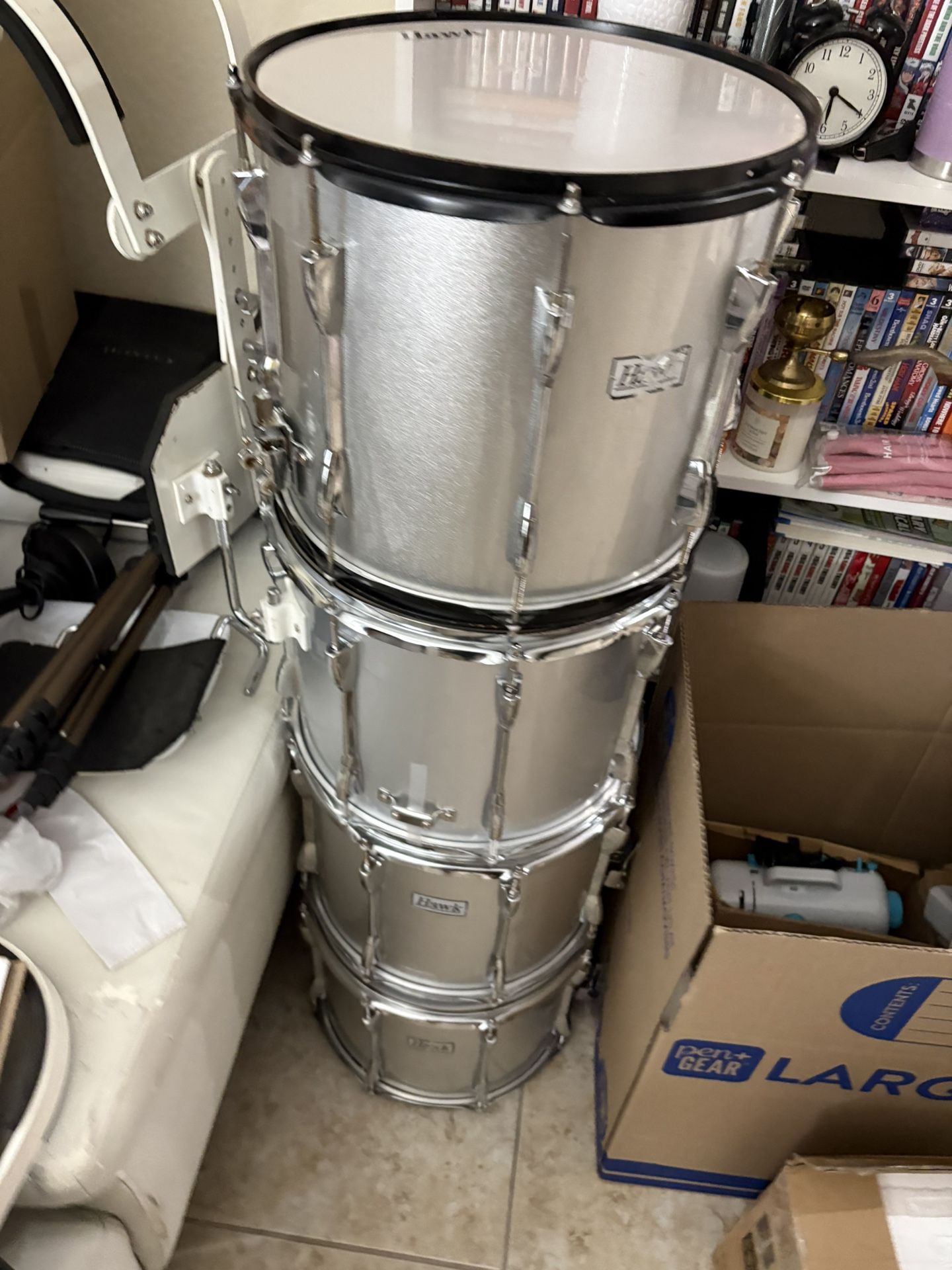 Lot of 4 Hawk Snare Drums – Used – Drum Set Parts or Practice