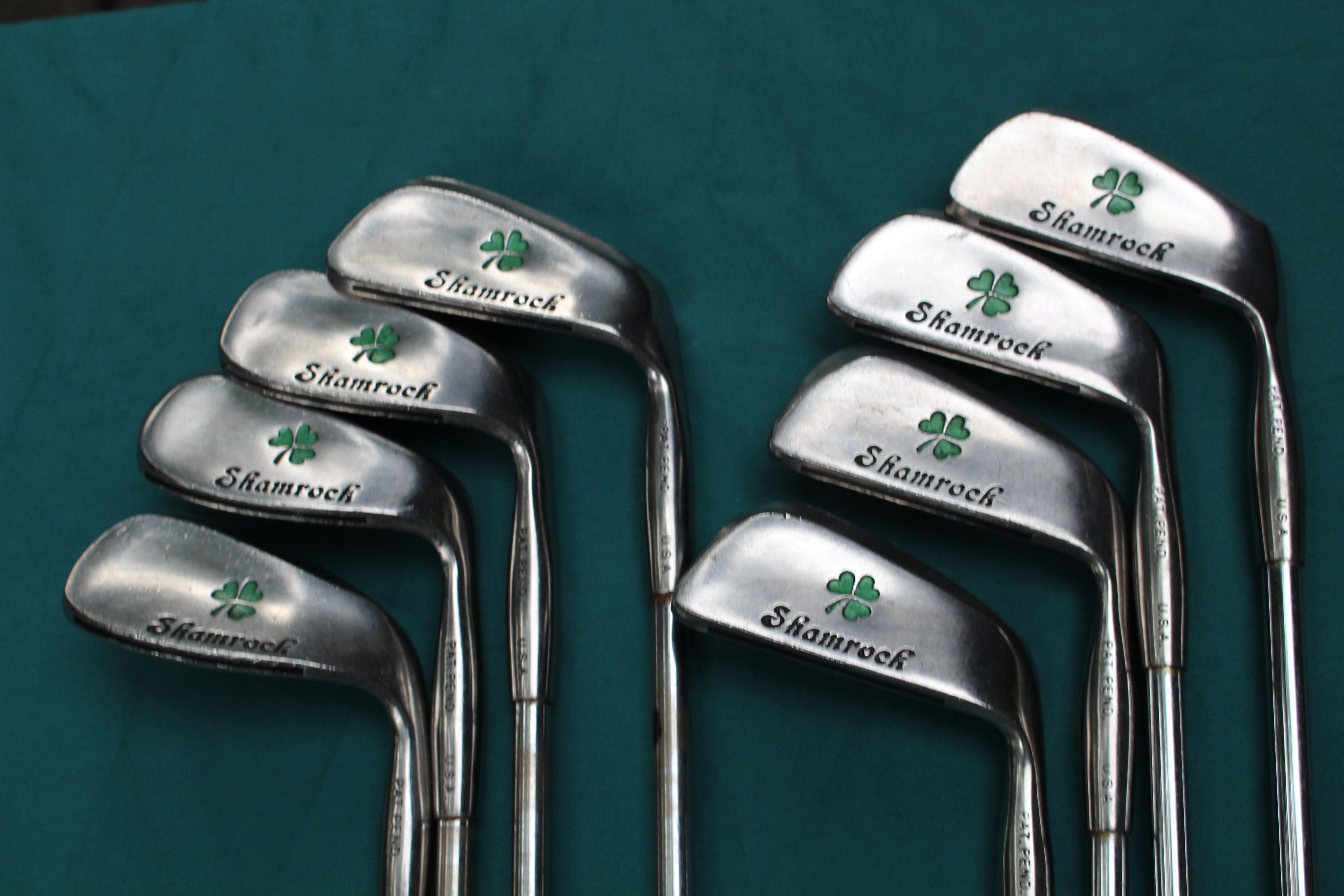 *RARE* Shamrock Irons 3-PW Stiff Flex Steel Golf Club Blades Set