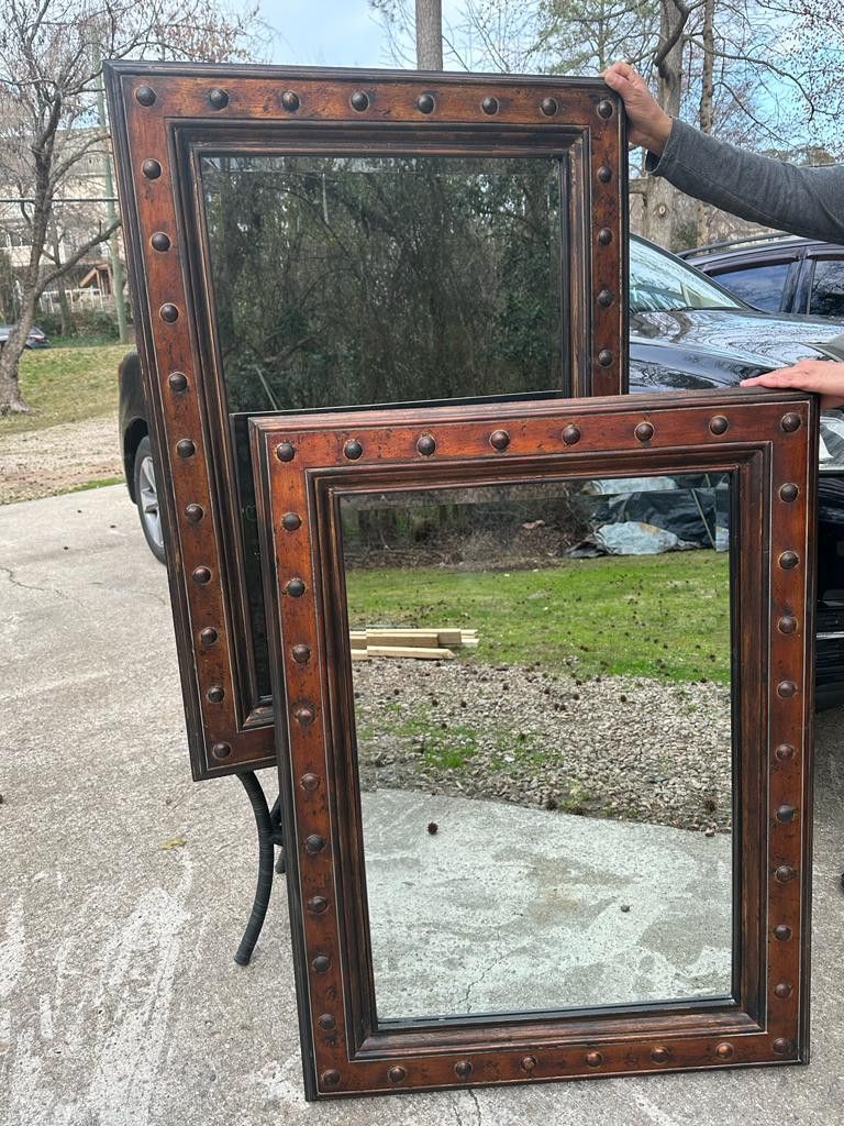 Two Mirrors For Bathroom Decoration