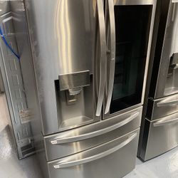 Stainless Steel 23 Cu. Ft. InstaView Door-in-Door Counter Depth Refrigerator 