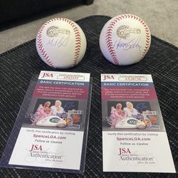 Mark Buehrle / Herm Schneider White Sox Signed 2005 World Series Baseball JSA COA