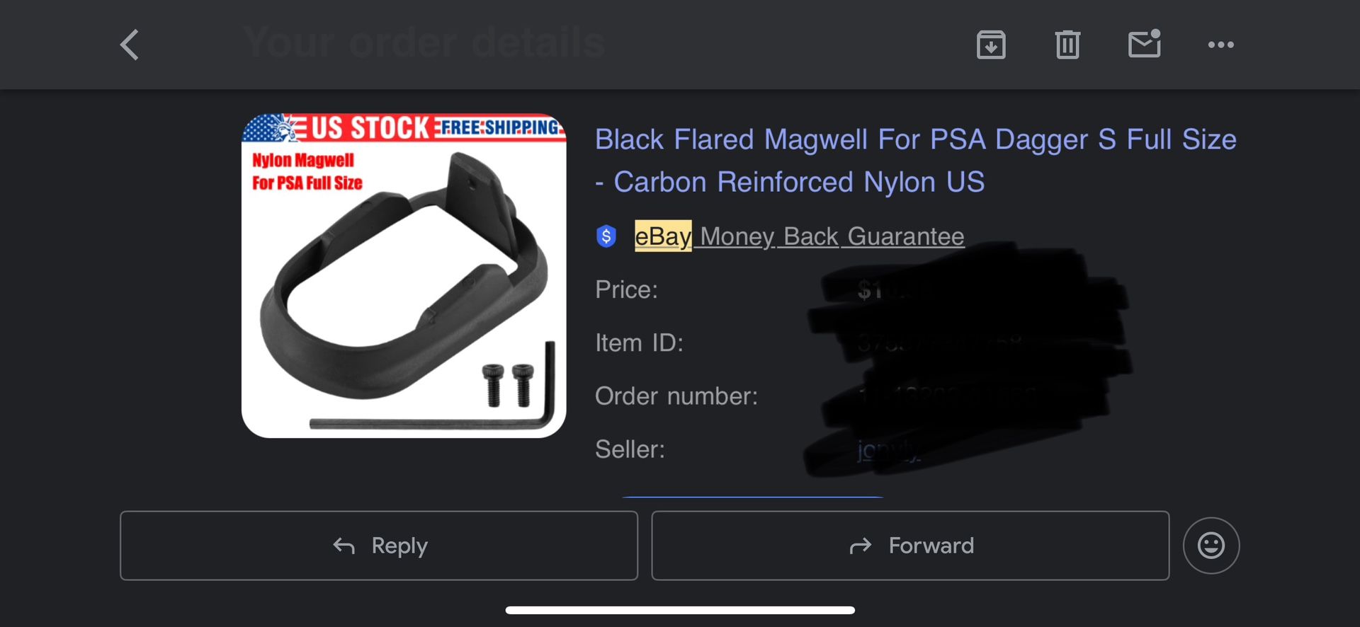 Magwell For G 17 Or PSA Dagger Full-size
