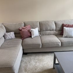 Tan sectional 