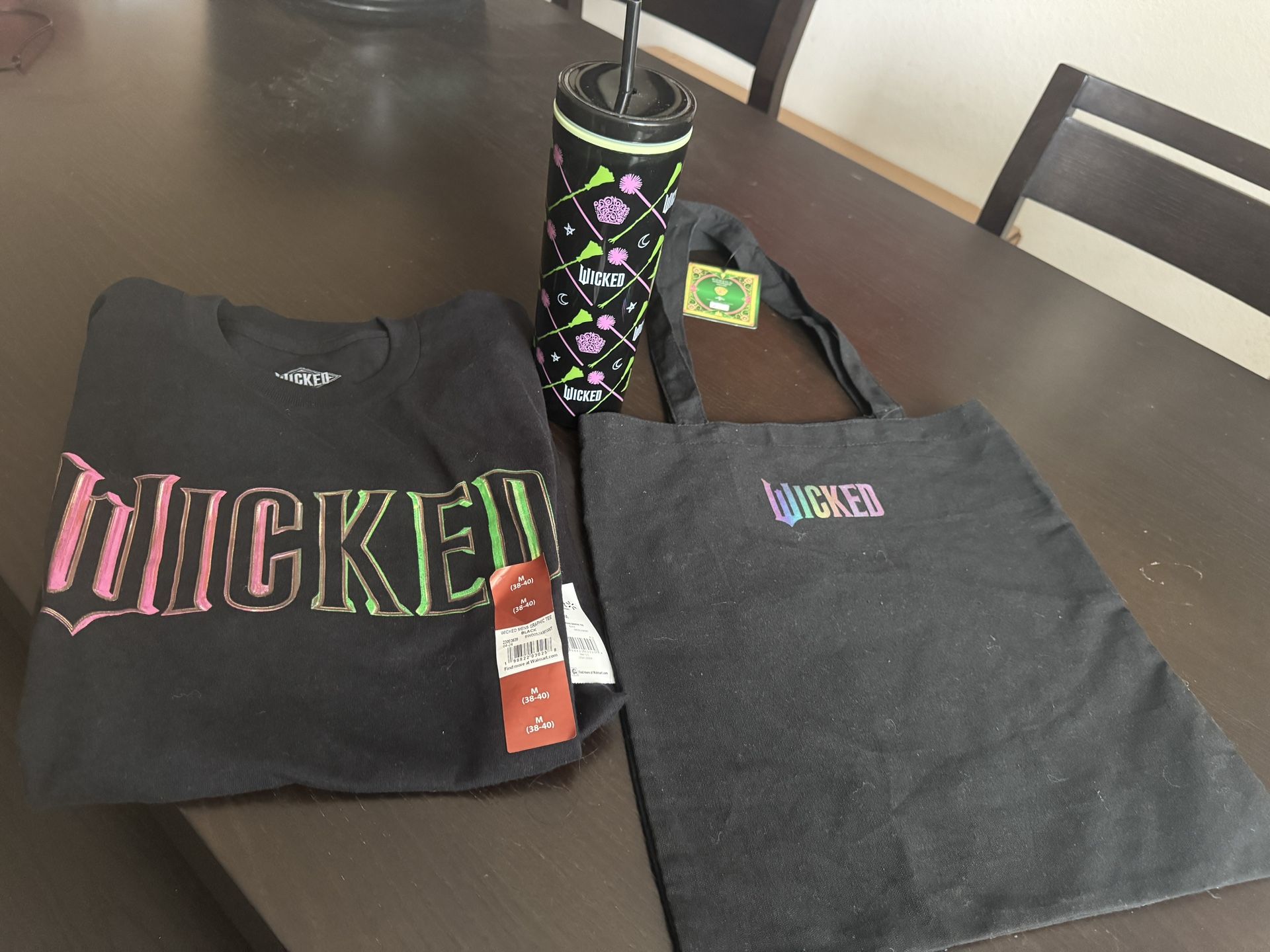 New WICKED T-shirt, Water bottle & Tote bag