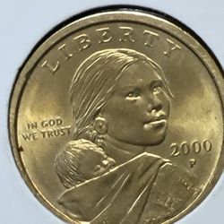 2000 P Sacagawea One Dollat US LIBERTY. 
