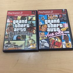 PlayStation 2 Grand Theft Auto Vice City & San Andreas 