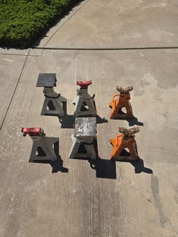 Set of 6 Jack Stands Mixed Lot