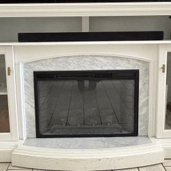 White Electric Fireplace 