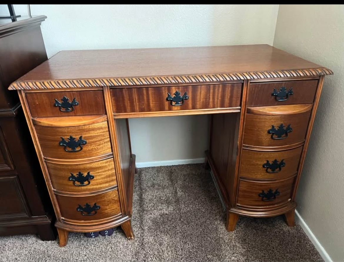 Beautiful vintage wood vanity