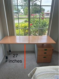 Office table and chair