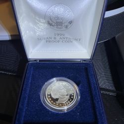 Susan B Anthony Mint Proof Coin 