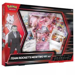 Pokemon TCG Team Rocket's Mewtwo ex Box New Sealed